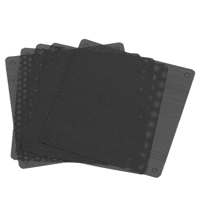 5 шт. 12 мм ПВХ компьютерный вентилятор охлаждения для пк фильтр черный чехол с