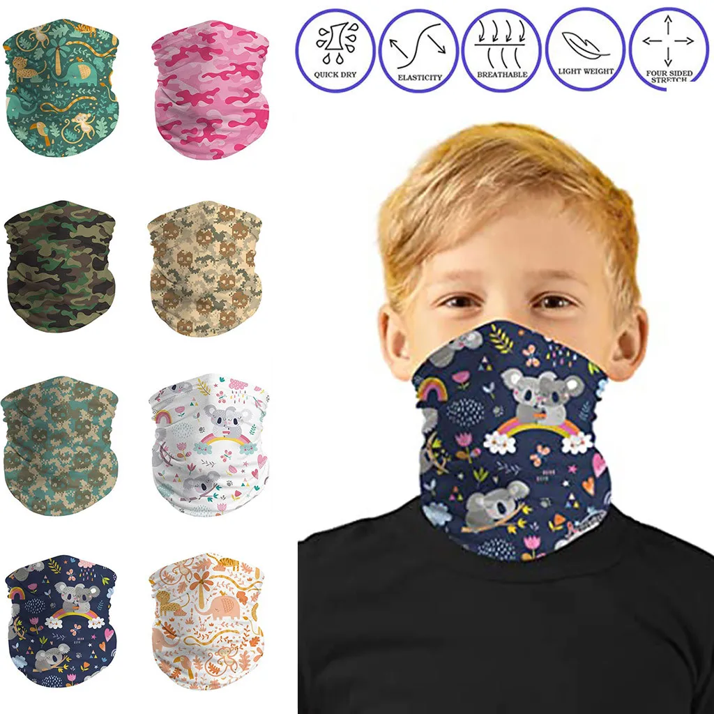 Детские шарфики многофункциональные для шеи многоразовые велосипедные защитные