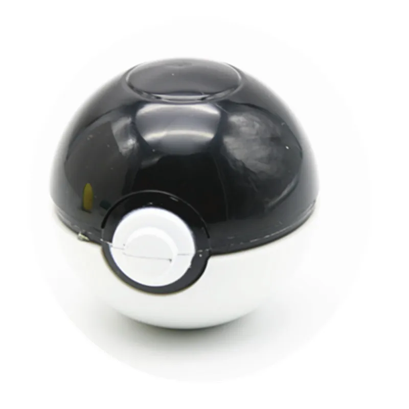 Черный Измельчитель травы Pokeball Пикачу Покемон измельчитель табака с курительный кальян травяная подарочная коробка - Цвет: Черный