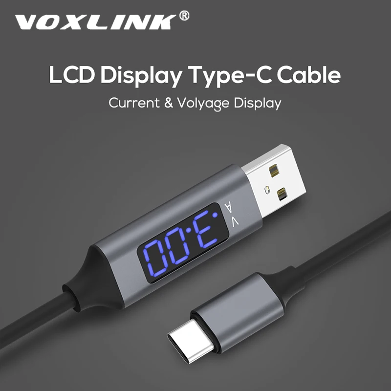 USB кабель VOXLINK типа C из ТПЭ Интеллектуальный для быстрой зарядки и синхронизации