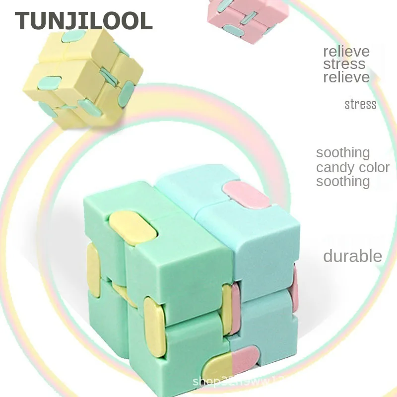 

Фиджет-Игрушки для взрослых, карманный бесконечный куб для пальцев, для детей, для офиса, декомпрессионный магический куб, Игрушки