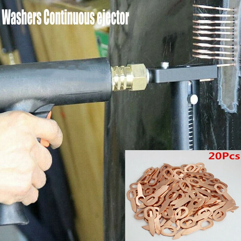 

Car Body Repair Tool Spot Welding Dent Puller Ring Gun Shoot Reload Washers Continuous Ejector with 20Pcs Puller Rings