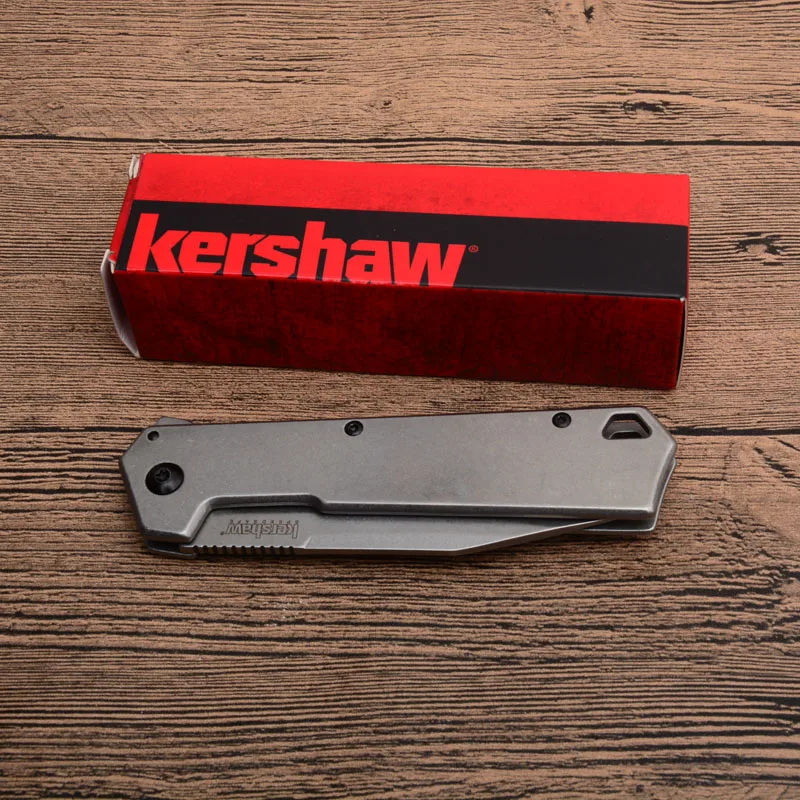 Kershaw 1361 Складной Карманный Походный охотничий нож 8cr13mov лезвие с стальной ручкой