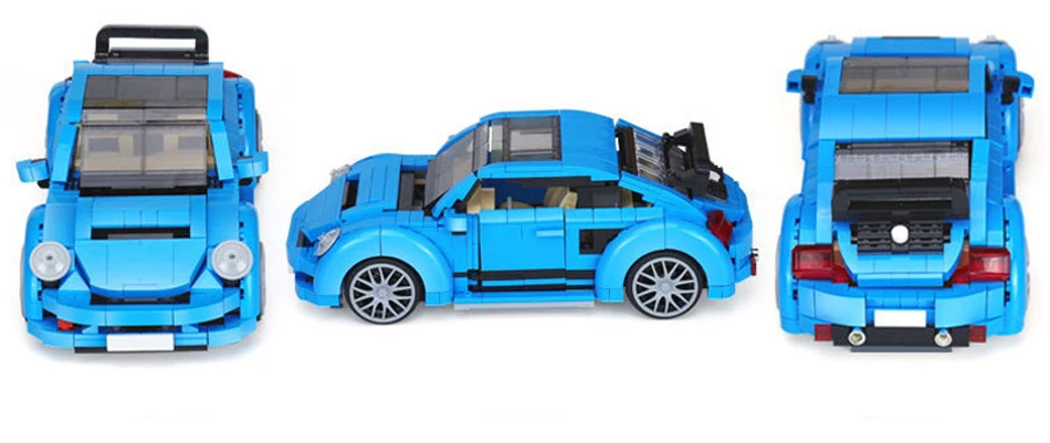 944 шт. DIY пчелы автомобильный строительный блок 3D городской грузовик творческий