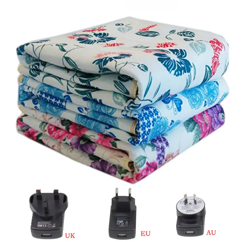 Одеяло плюшевое двойное одеяло с подогревом безопасное электрическое толстый