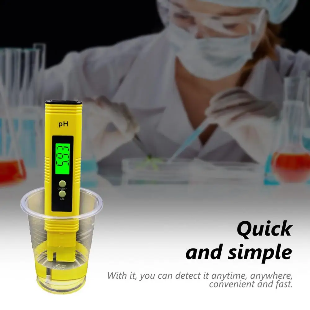 С Подсветка Ph измеритель тестовый карандаш кислотности рН метр тестер Высокая