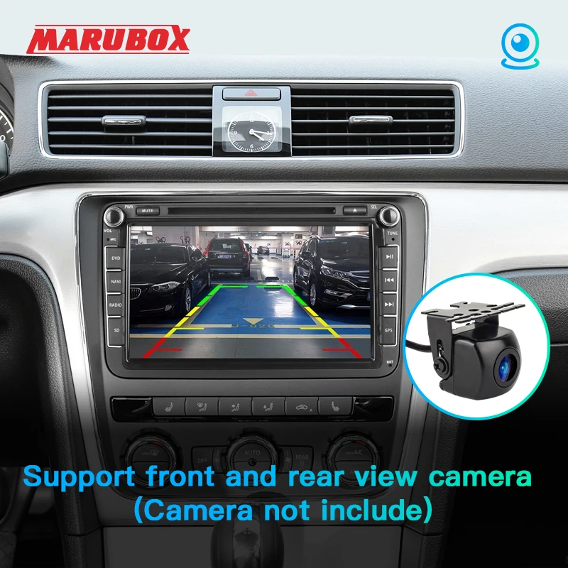 Android магнитола для Volkswagen MARUBOX PX6 2DIN 10 4 Гб ОЗУ Polo 5 Passat B6 Golf Skoda GPS DVD-плеер IPS экран