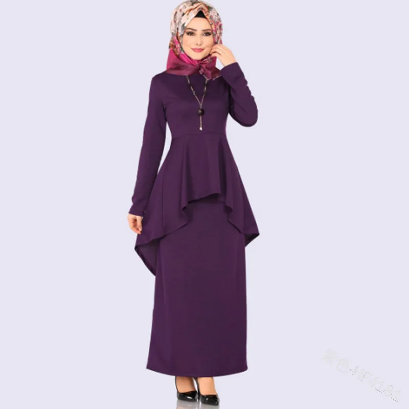 Арабское мусульманское платья абайя Дубай женское длинное облегающее платье из