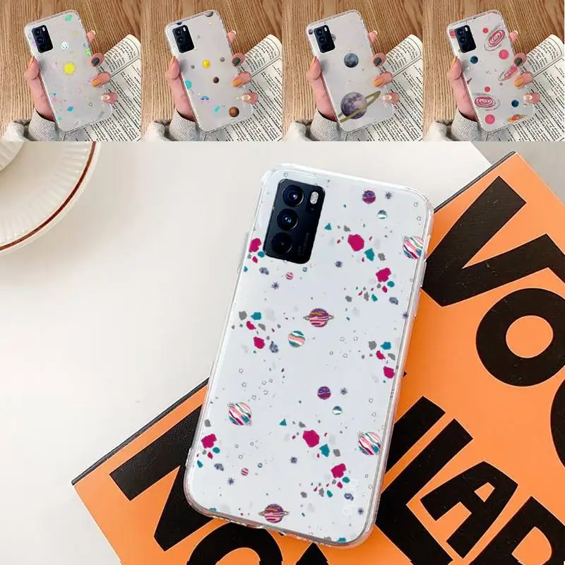 

Starry Universe Phone Case Transparent For oppo A57 A93 A73 A59 A55 A72 A77 A79 A83 A91 A92 A11 F9 A53 A52 S