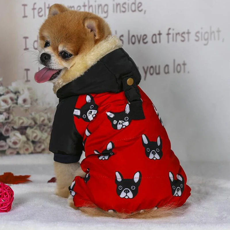 

French Bulldog Costumes For Dog Winter Cute Warm New Jacket For Puppies Small Medium Animal Pugs Pet Clothes Goods