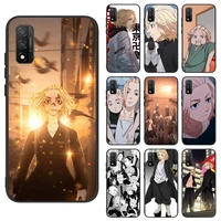 anime tokyo revengers mikey phone case for samsung s6 s7 edge s8 s9 s105g lite2019 s20 s 21 plus cover fundas coque
