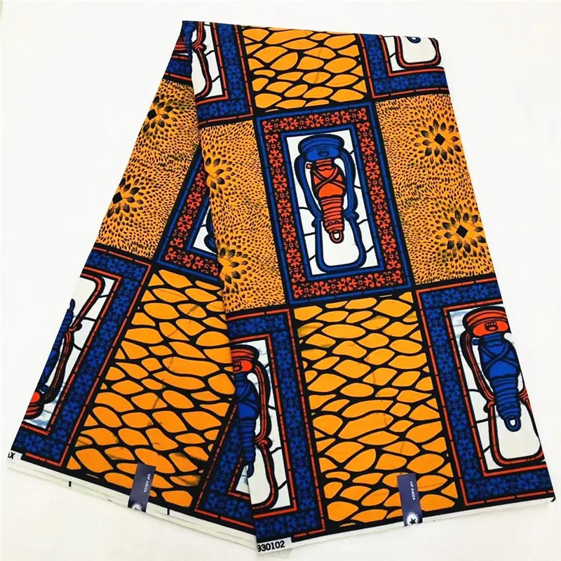 

latest african wax print fabric 6yards hot selling ankara wax prints new polyester fabric for