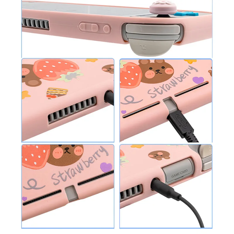 Мягкий чехол из ТПУ защитный для игровой консоли Nintendo Switch Lite контроллер защитные