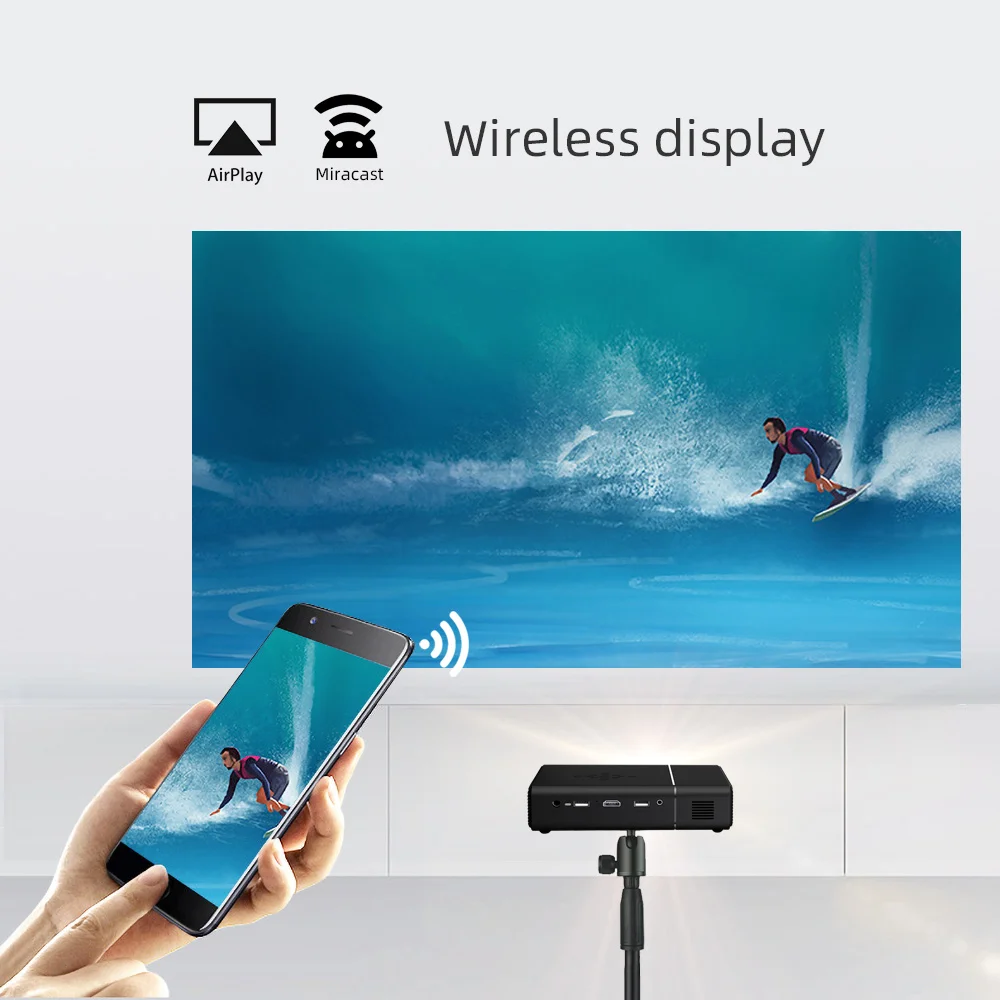 2021 Новый BYINTEK U30 DLP Мини 3D для приставки Android Smart Wifi проектор 300 дюймов Портативный