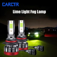 carctr ev19 led fog light lime color 12v 30w super bright headlight h8 5202 9005 9006 880 p13w 3000lm dob led headlight bulb