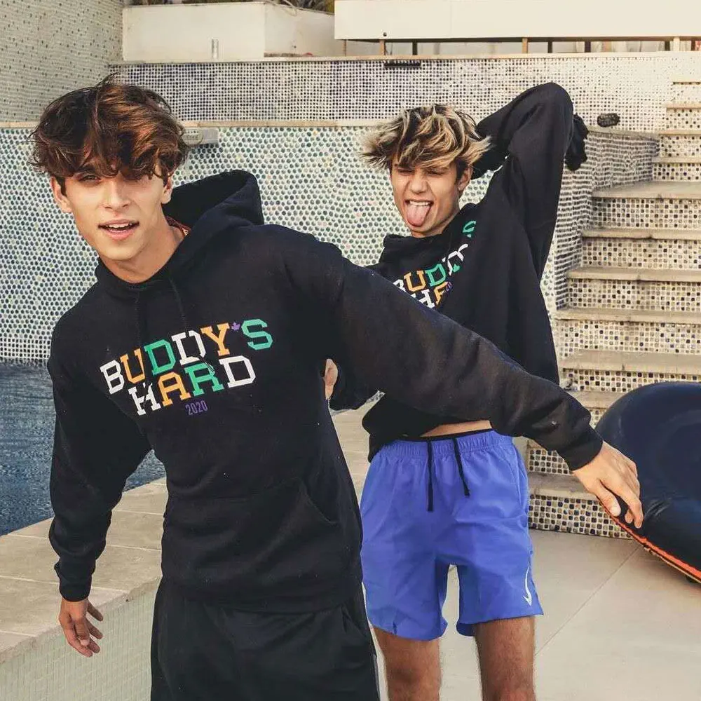 

2020 New Buddy's Hard Jaden Hossler Hoodies Women Casual Print Pullover Streetwear Sweatshirt Sudadera Hombre Hoodie Women/Men