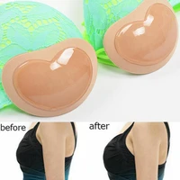 2021 bikini swimsuit women chest pad sticky bra thicker padded sponge removable invisible push up nipple cover girl cup stickers