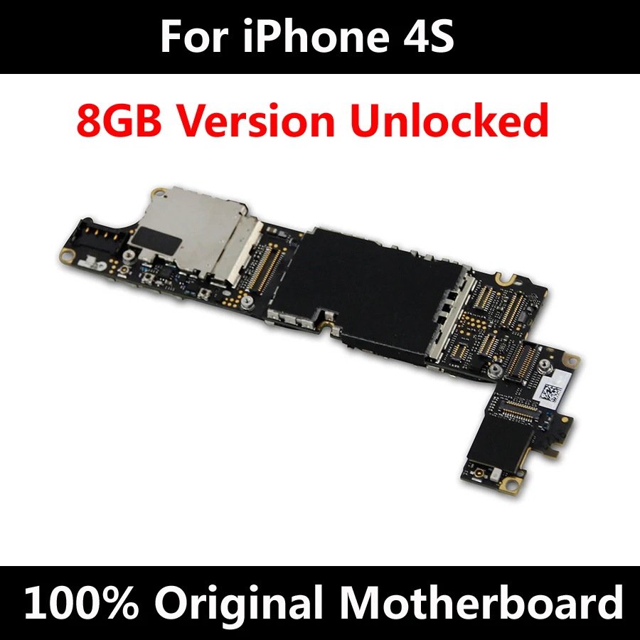 Низкая цена 100% оригинальная материнская плата для iPhone 4S 8GB система IOS Заводская