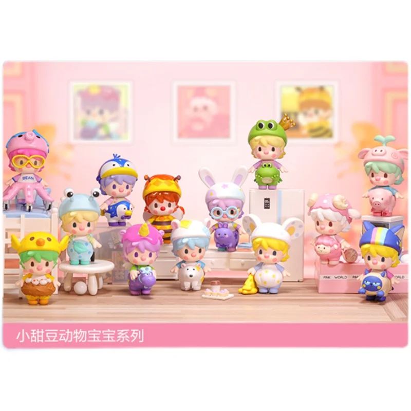POP MART-figuras de acci&oacute;n Kawaii para beb&eacute;s, mu&ntilde;ecos coleccionables de animales, caja completa, Env&iacute;o Gratis-4