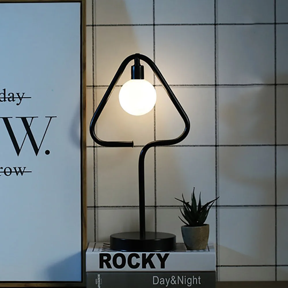 Настольные лампы Классическая Современная черная прикроватная Настольная Лампа