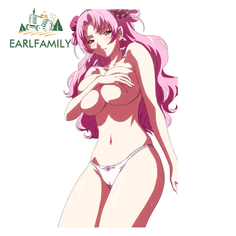 EARLFAMILY, мультяшная красота, авто стиль, сексуальная девушка, аниме, автомобильная Наклейка на окно, бампер, мотоцикл, наклейка, водонепроницаемая, автомобильная наклейка - Название цвета: Style J