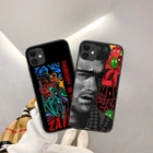 Новинка 2021, чехол для iPhone 12, 11Pro, Xs Max, Xr, мягкий чехол для телефона из ТПУ с надписью никто не слушает, Зайн, для iPhone 6, 7, 8Plus, SE2020