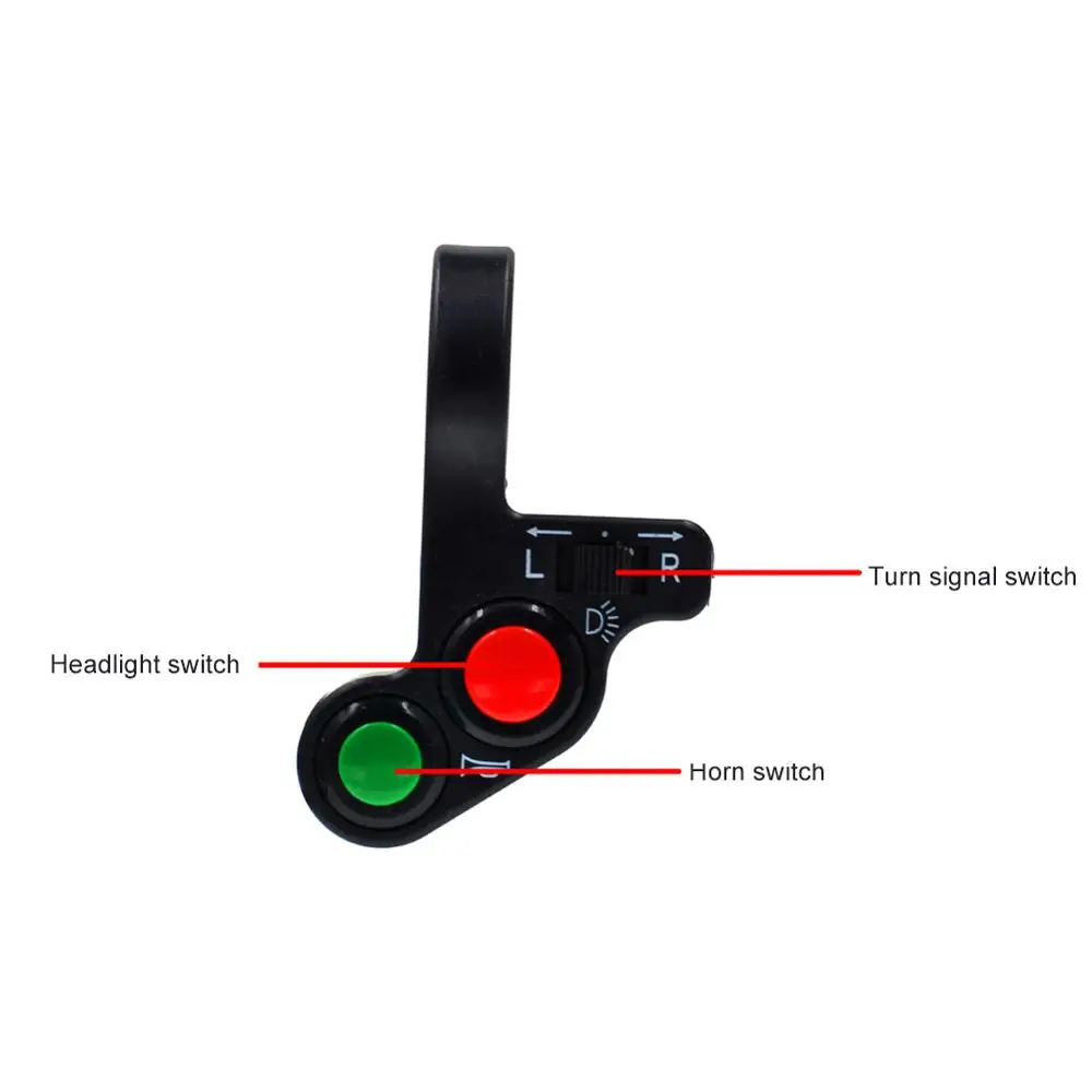 Motorcycle Handlebar Switch Electric Bike Scooter Horn Turn Signals On/off Button Light Modified Multi-function | Автомобили и