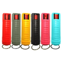 20ml edc reusable pepper spray tank bottle plastic case emergency empty box spray shell with key ring keychain portable
