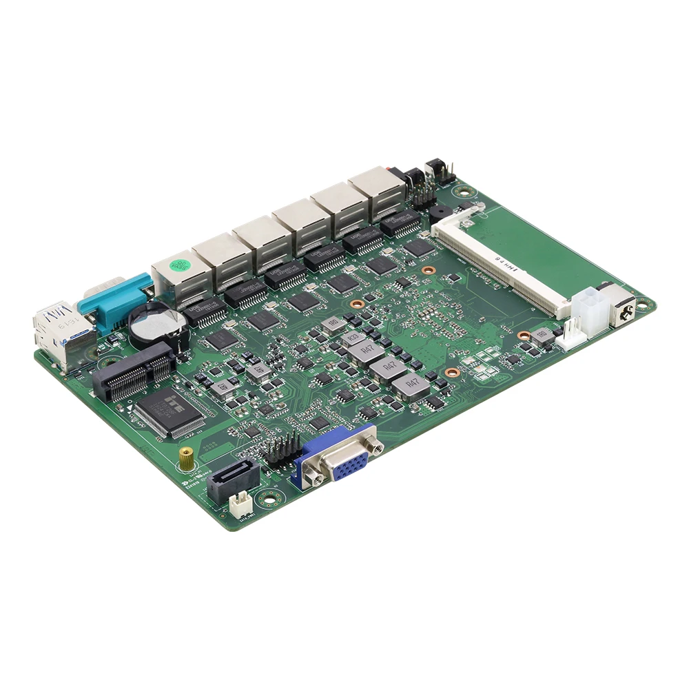 Intel Core i3-7100U Встроенная плата Pfsense Firewall 6 LAN Intel 211AT Gigabit Ethernet VGA RS232 2xUSB3. 0 DDR3L mSATA SATA