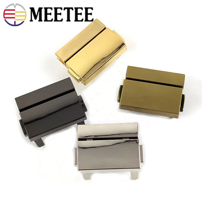 2/4 шт Meetee прямоугольные металлические нажимные замки женская сумка пружинный
