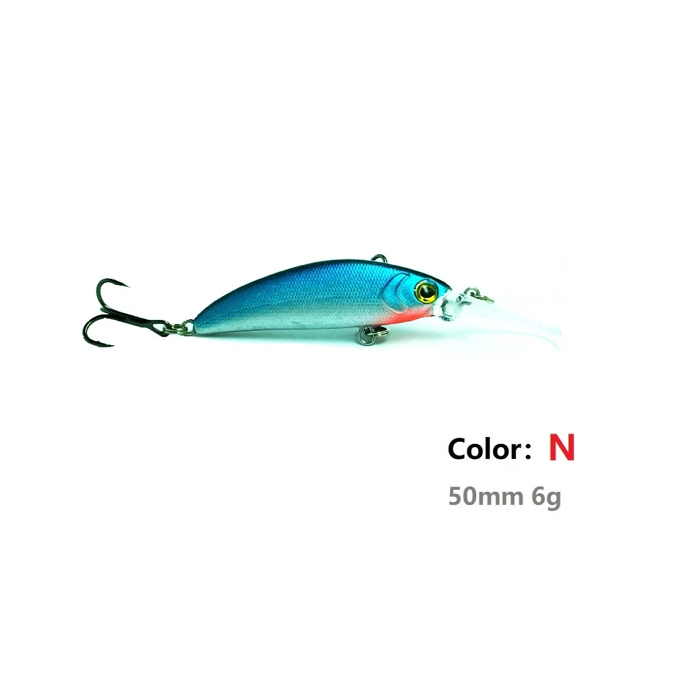 Color N Новинка, мини приманка для рыбной ловли, гольян, 5 см, приманка, Реалистичная, Свинг, маленькая рыба, жесткая, для глубокого дайвинга, приманки, высокое качество, вибрация, Япония, ima, 50ss - Цвет: Color N