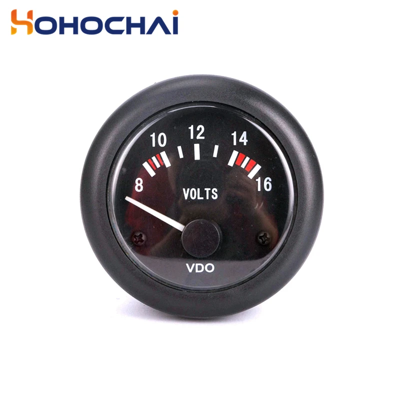 Medidor do Calibre da Tensão do Tamanho 52mm 12v – 24v Vdo