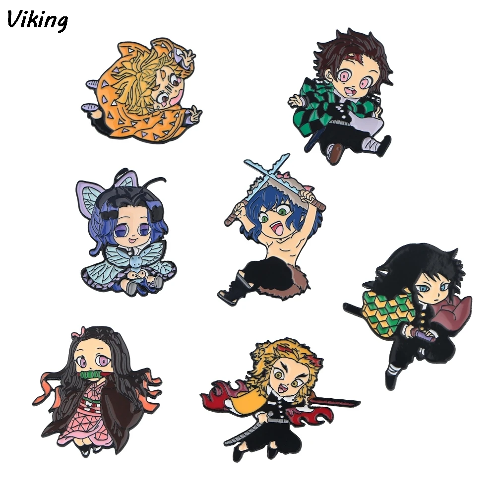 

20pcs/lot G1800 Anime Metal Pin Backpack Badge Hat Pin Women Men lapel Pins Collar Brooch Gift