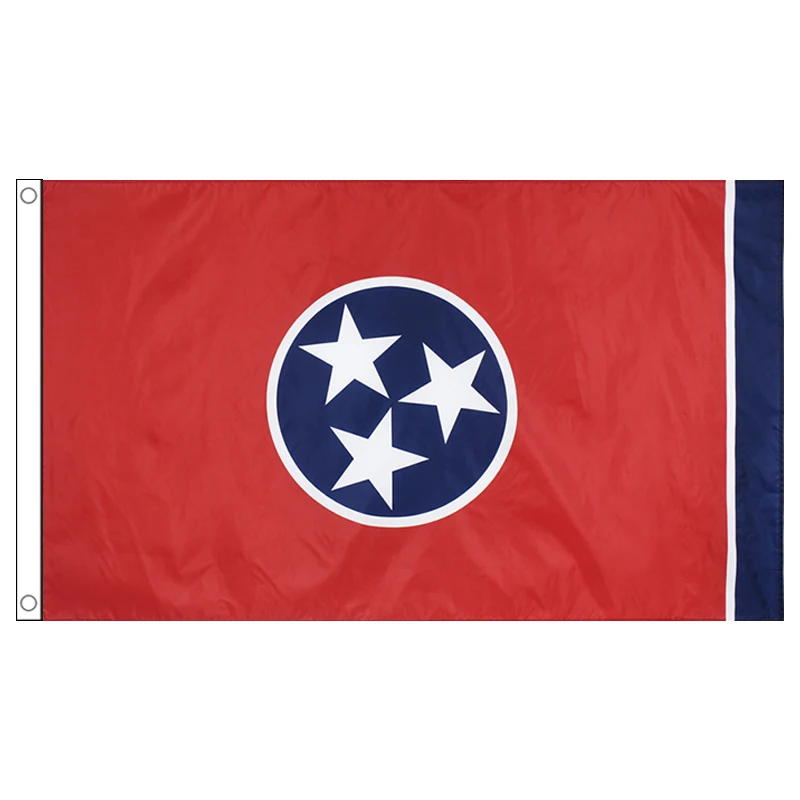 

Free Shipping xvggdg 90x150cm U.S. state Tennessee Flag Polyester Flag with Brass Grommets 3 X 5 Ft