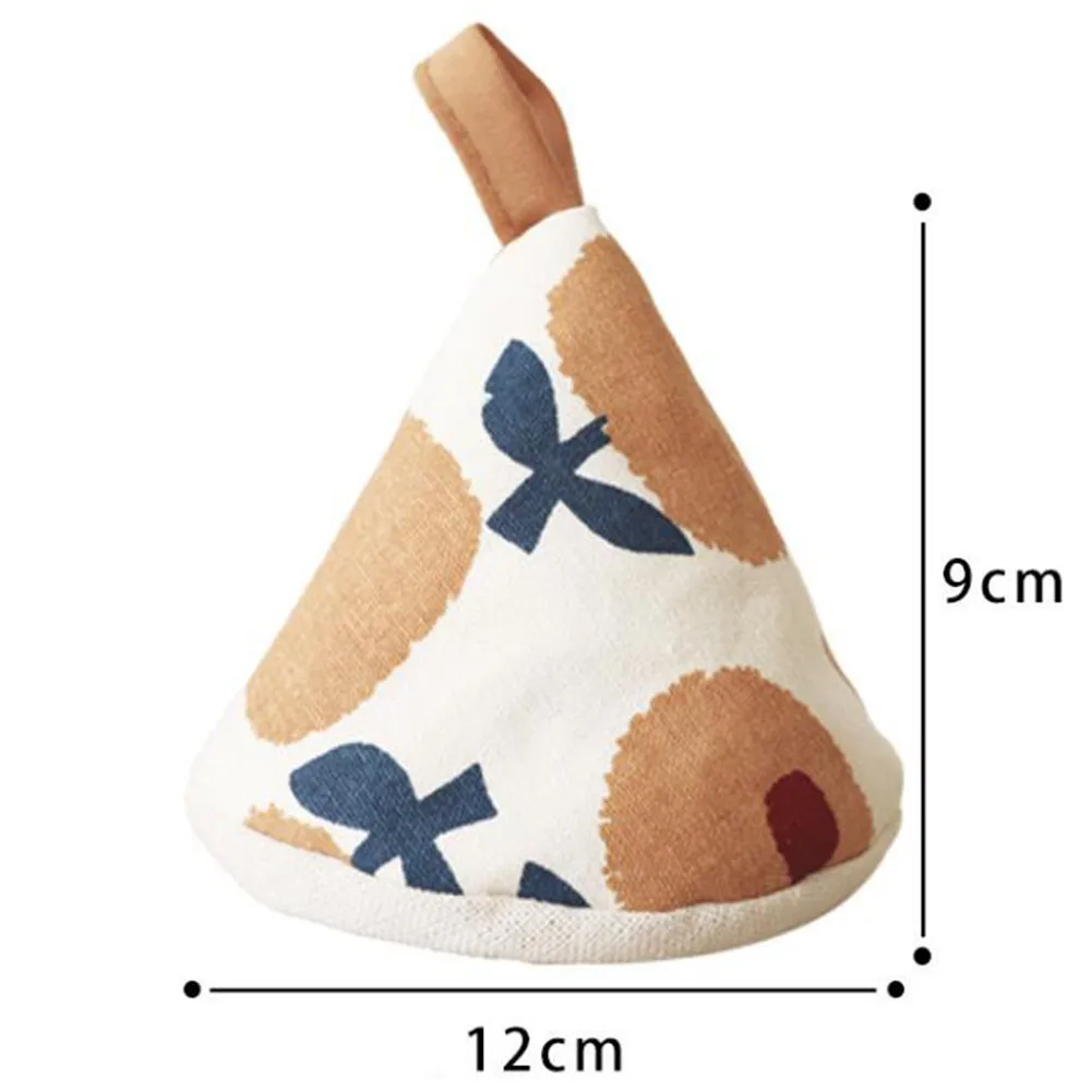 

Japanese Embroidery Anti-scald Pot Clips Insulated Triangular Clip Microwave Oven Gloves Thicken Pot Gloves Kitchen Organizer