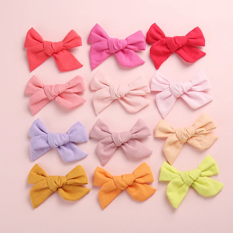 600 шт./лот тканевые банты ручной работы для школьниц отлично подходят