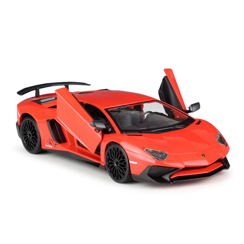 

1:24 Lamborghini Aventador LP750-4 SV Alloy Racing Car Model Simulation Diecast Metal Sports Car Model Collection Childrens Gift
