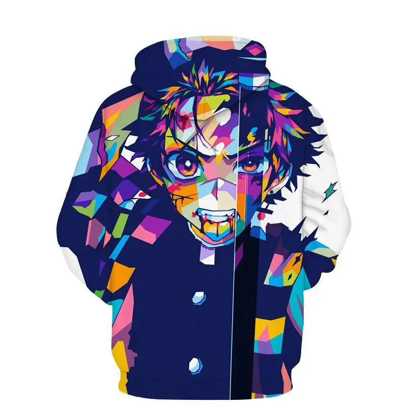 

Anime Demon Slayer Peripheral Cosplay Costumes 3D Digital Printing Casual Hooded Men's Hoodie Sweater