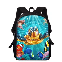 cute ocean sea turtle print school bag for kids stylish child schoolbags cool little boys girls bookbag mochila