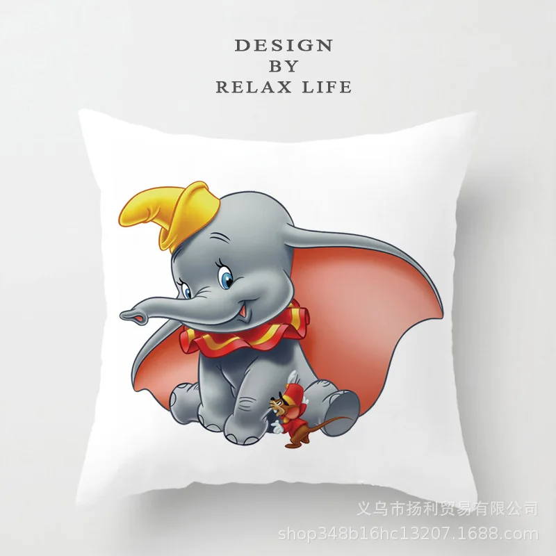 Disney Dumbo Cartoon Pillowcase Sleeper cover Children boy girl Pillow Cover Decorative Cushion Case Living Room Gift | Дом и сад