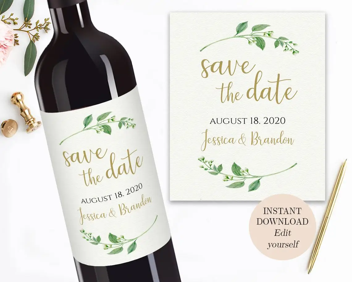 В количестве 20 штук с Персонализированные пользовательские фото винная бутылка