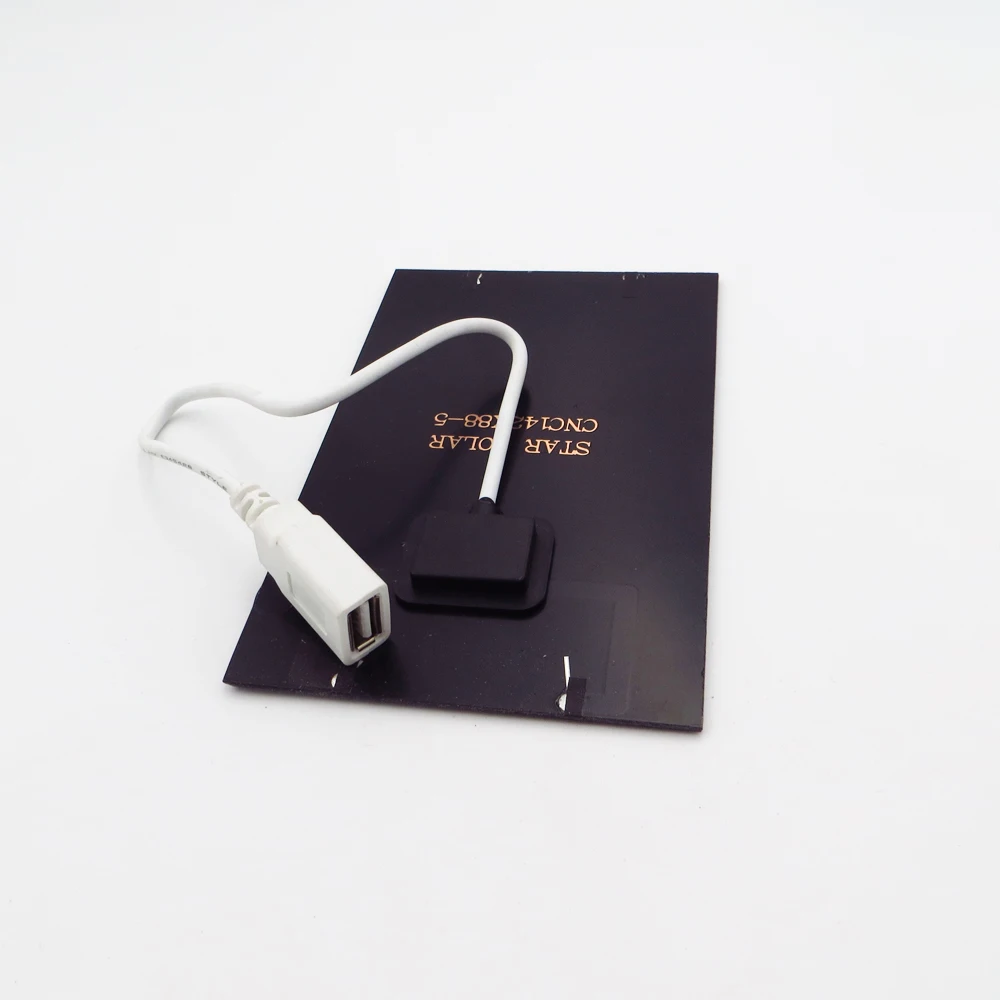 Солнечные батареи 5 в 2 Вт с зарядным устройством USB для литий ионных