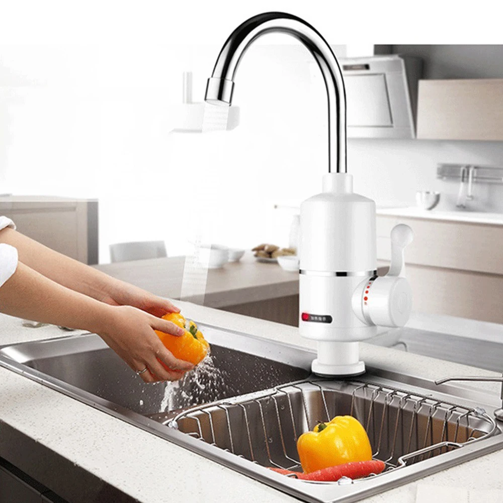 3000 Вт Электрический светодиодный кран Мгновенный водонагреватель Tankless холодной