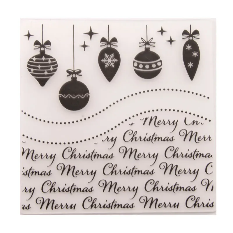 

Plastic Bump Embossing Template Making Scrapbooking Card Photo Album Craft Decoration Embossed Printing Clip Christmas Ornaments