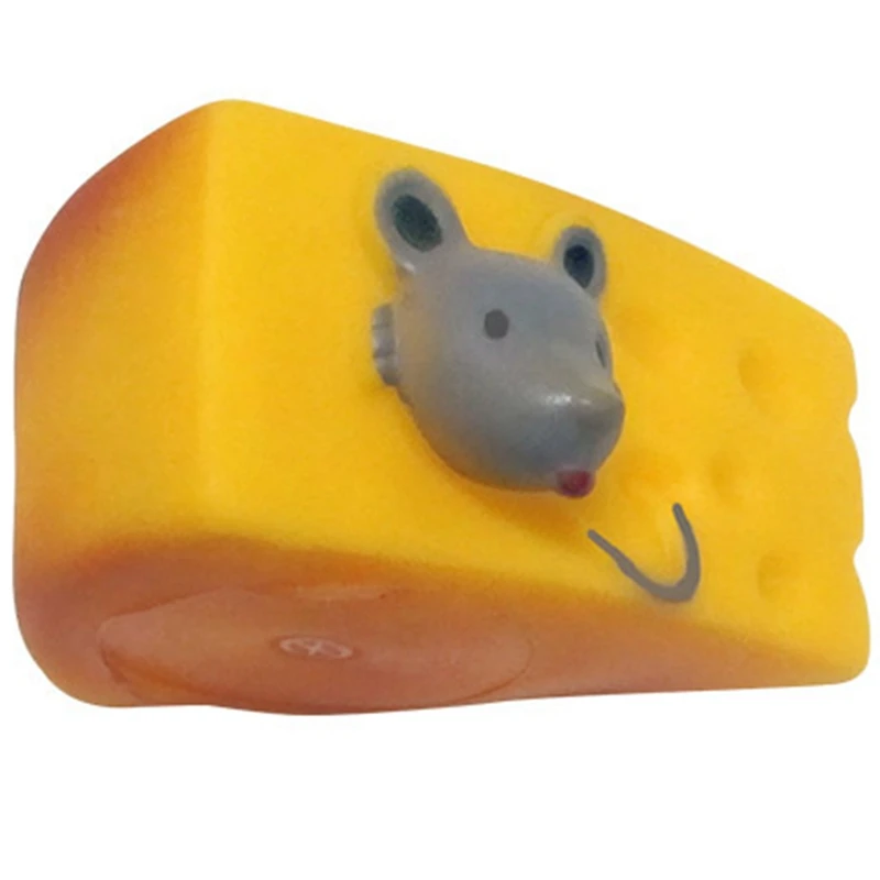 Funny Pet Toy Creative Mouse Bread Dog Squeaky Toy Puppy Play Bite Resistant Chewing Toy Tooth Cleaning Supplies for dog cat