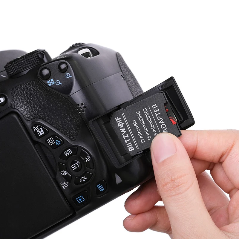 Карта Micro SD BlitzWolf с адаптером карта памяти Class 10 U3 TF 32 ГБ 64 128 256 для камеры