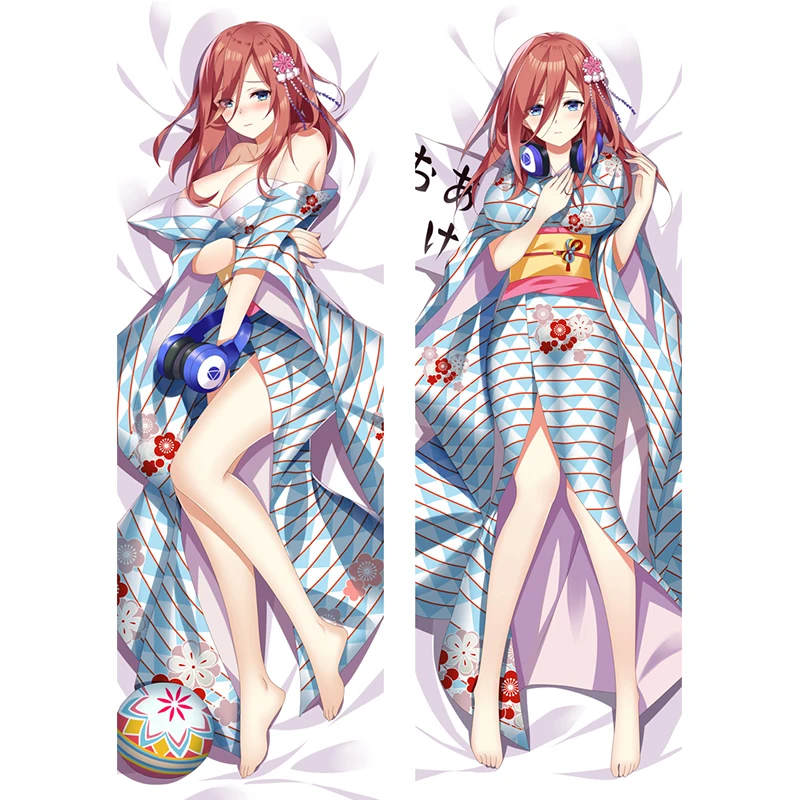 The Five Wedded Brides Anime Gotoubun no Hanayome Long Pillowslip Ichika &amp Nino Nakano Body Pillow Case Itsuki Dakimakura Cover | Дом и сад