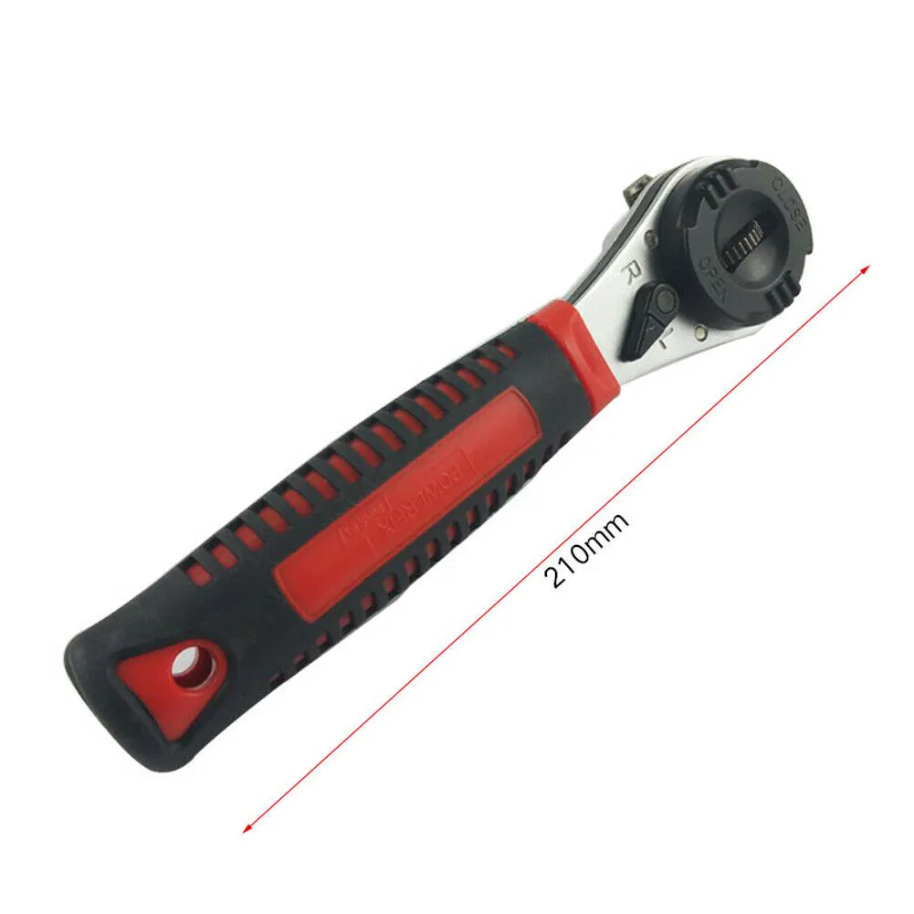 

6-22mm Torque Spanner Adjustable Ratchet Wrench Non-Slip Handle Plumbing Pipe Ratchet Wrench Repairing Tool for Factory