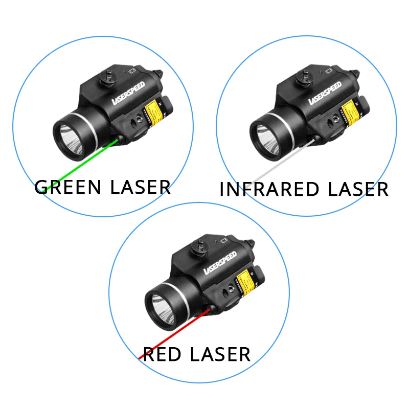 Laserspeed компактный пистолет лазер и 400 люмен светильник стробоскоп тактический