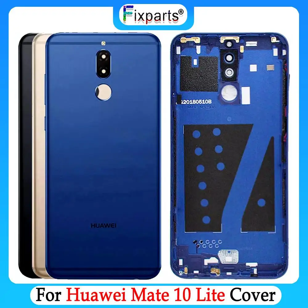 

Новинка, Крышка батарейного отсека для Huawei Mate 10 lite G10, задняя крышка корпуса, задняя крышка, замена 5,9 дюйма для Huawei Nova 2i, Крышка батарейного от...